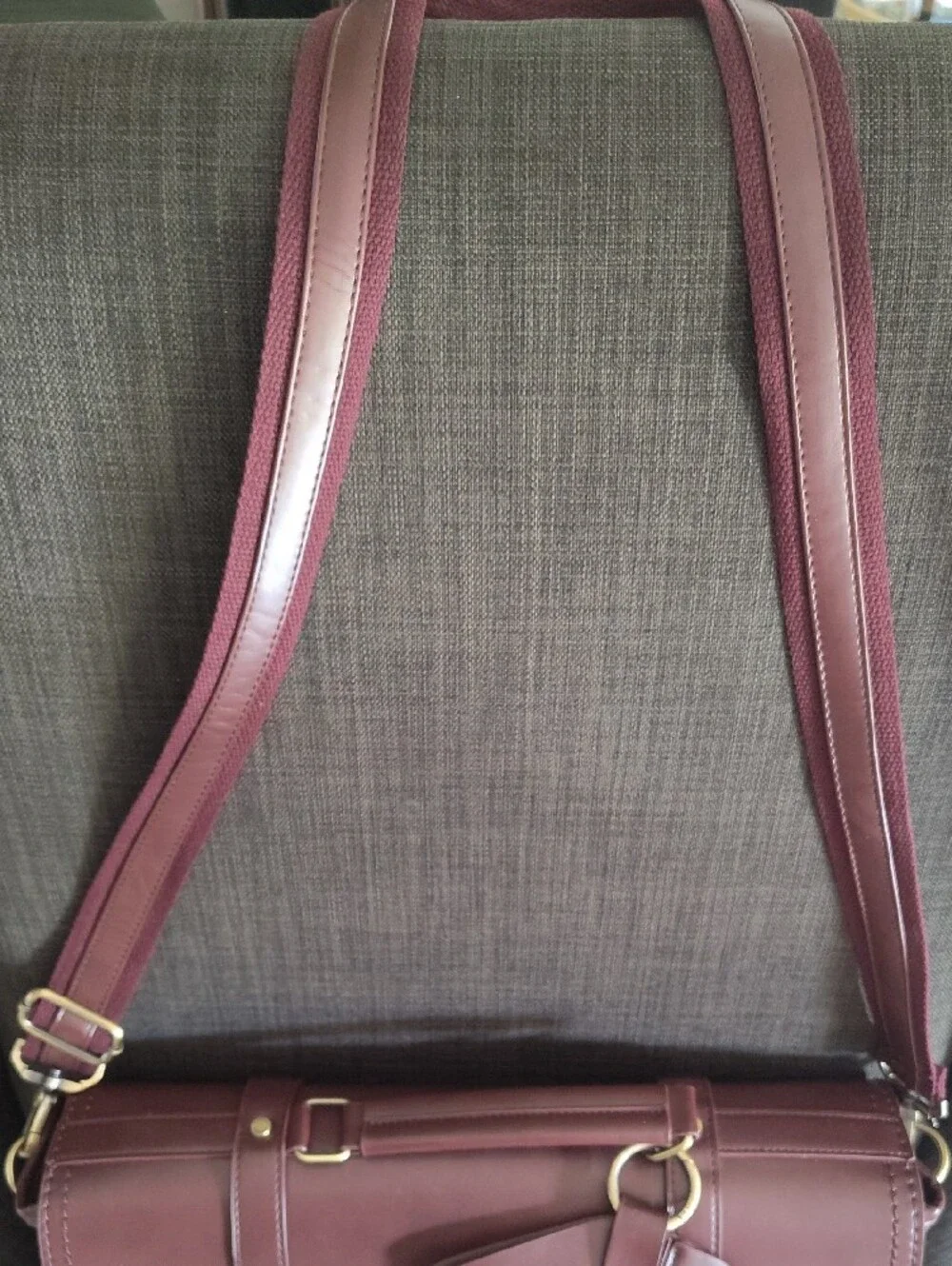 🆕ECOSUSI Stylish Bow-Accent Women’s Crossbody Travel Bag in Rose Brown w/Strap